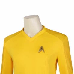 Star Trek Strange New Worlds Yellow Uniform Shirt Captain Christopher Pike Cosplay Costume -cosplay Sales Shop Star Trek Strange New Worlds Yellow Uniform 13