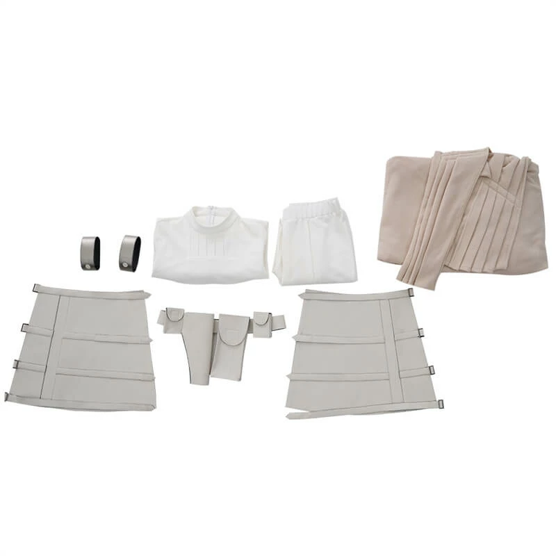 Star Wars Padme Amidala Costumes Padme Cosplay White Battle Outfits New Version ACcosplay 7 Star Wars Padme Amidala Costumes Padme Cosplay White Battle Outfits New Version ACcosplay - Image 7