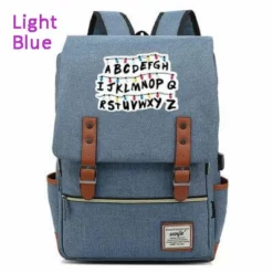 Stranger Things Backpack College School Bag Laptop Daypack(Black USB) -cosplay Sales Shop Stranger Things Backpack 9