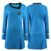 Star Trek The Original Series The Female Duty Uniform Blue Dress Cosplay Costume
