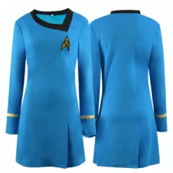 Star Trek The Original Series The Female Duty Uniform Blue Dress Cosplay Costume
