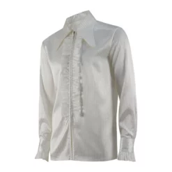 Doctor Who Third Doctor Season 8 Large Collar Frill Shirt 3rd Doctor Shirt Cosplay Costume -cosplay Sales Shop Third Doctor Season 8 Large Collar Frill Shirt 3