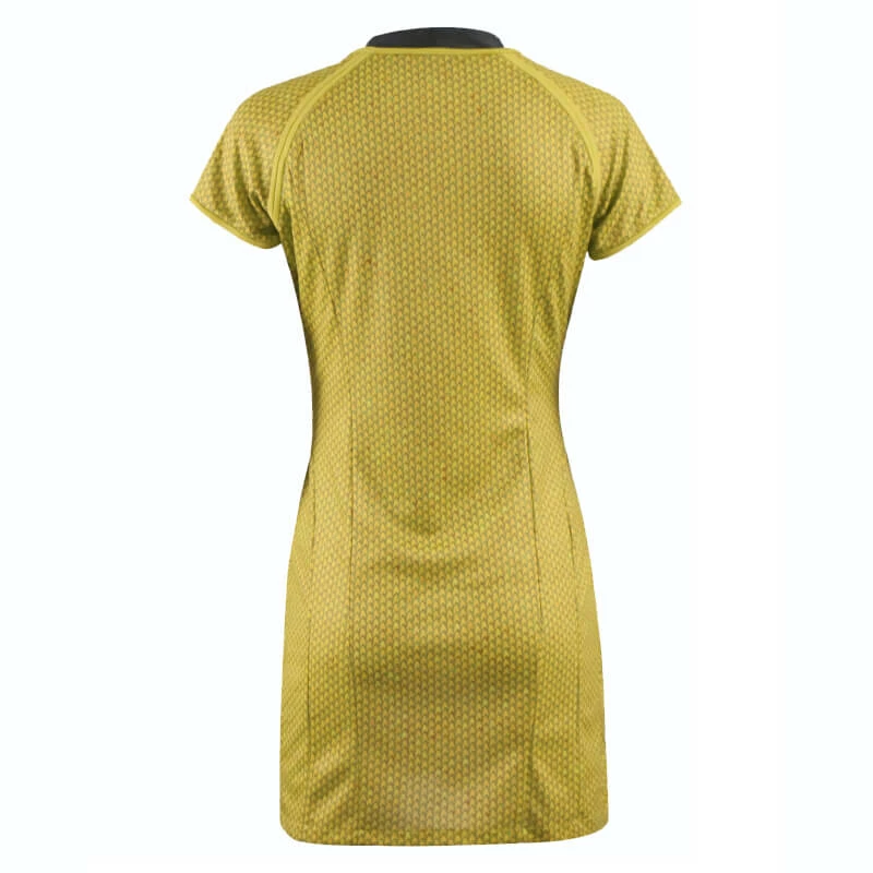 Star Trek Into Darkness Fleet Uhura Yellow Uniform Dress Cosplay Costume 5 Star Trek Into Darkness Fleet Uhura Yellow Uniform Dress Cosplay Costume - Image 5