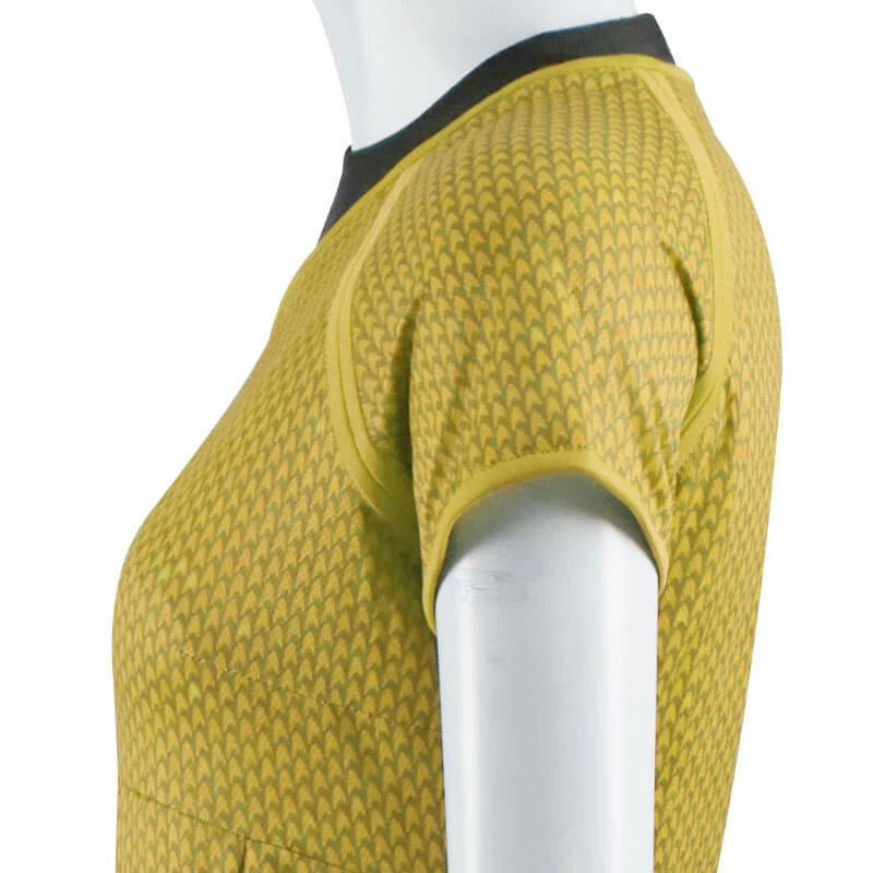 Star Trek Into Darkness Fleet Uhura Yellow Uniform Dress Cosplay Costume 7 Star Trek Into Darkness Fleet Uhura Yellow Uniform Dress Cosplay Costume - Image 7