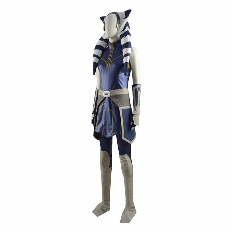 Ahsoka Tano Cosplay Costume Star Wars Clone Wars Season 7 Women Girls Outfit 3 Ahsoka Tano Cosplay Costume Star Wars Clone Wars Season 7 Women Girls Outfit - Image 3