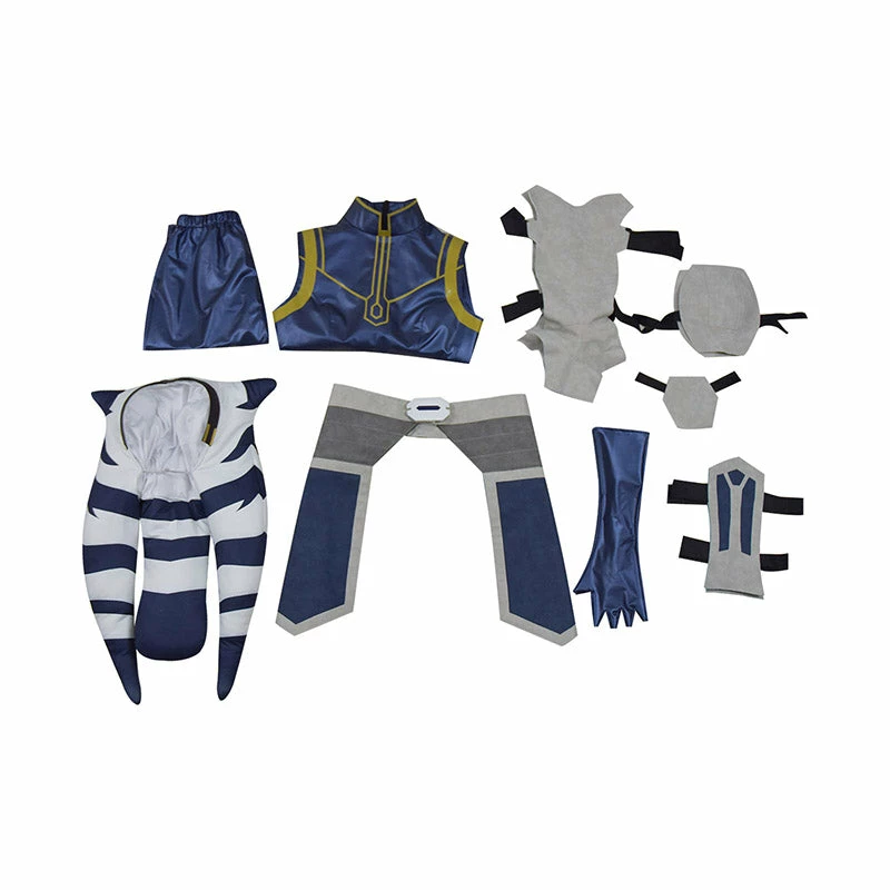 Ahsoka Tano Cosplay Costume Star Wars Clone Wars Season 7 Women Girls Outfit 6 Ahsoka Tano Cosplay Costume Star Wars Clone Wars Season 7 Women Girls Outfit - Image 6