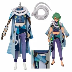 Genshin Impact Baizhu Cosplay Costume Game Genshin Man Uniform Halloween Party Suit