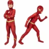 Barry Allen Cosplay The Flash Season 6 Costume Superhero Jumpsuit For Kids