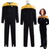 Star Trek Voyager Star Fleet Cosplay B'Elanna Torres Costume Yellow Jacket Uniform