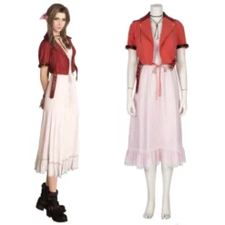 Best Final Fantasy VII Remake FF7 Aerith Gainsborough Cosplay Dress Costume