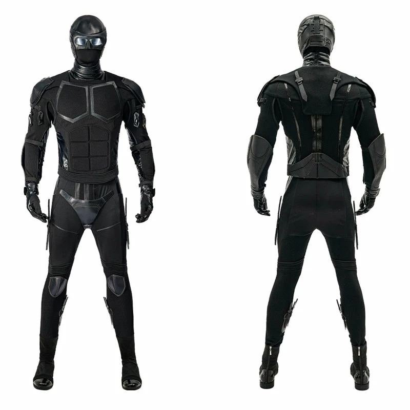 2023 The Boys Season 4 Black Noir Cosplay Costume Superhero Black Jumpsuit Bodysuit 2 2023 The Boys Season 4 Black Noir Cosplay Costume Superhero Black Jumpsuit Bodysuit - Image 2