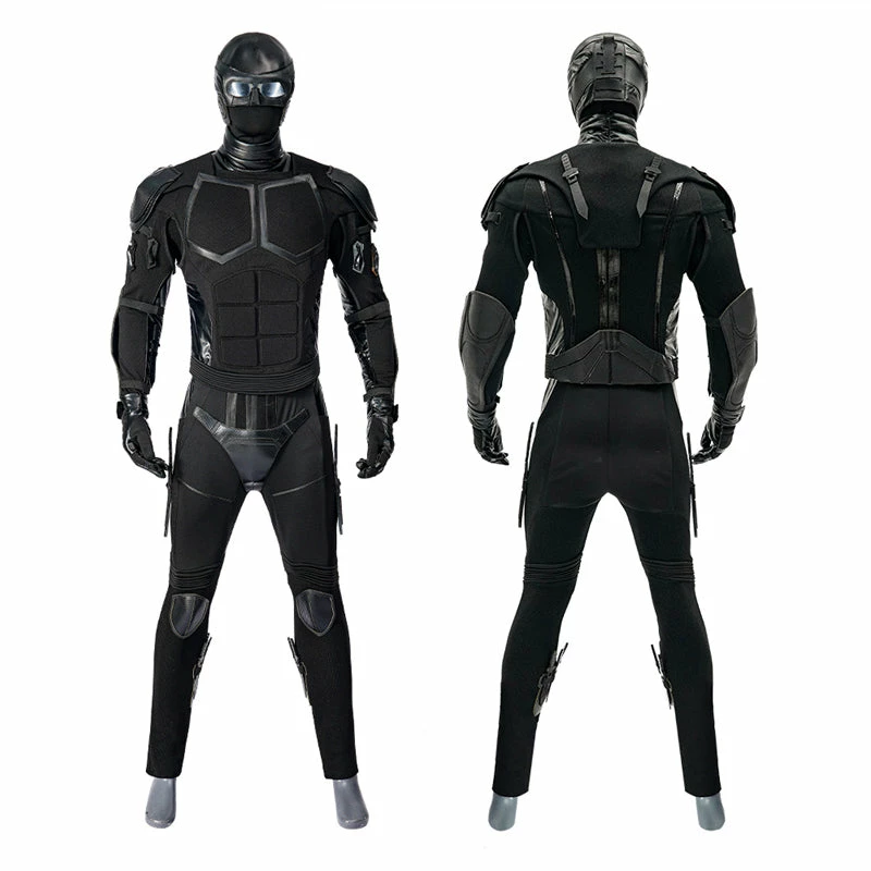 2023 The Boys Season 4 Black Noir Cosplay Costume Superhero Black Jumpsuit Bodysuit 4 2023 The Boys Season 4 Black Noir Cosplay Costume Superhero Black Jumpsuit Bodysuit - Image 4