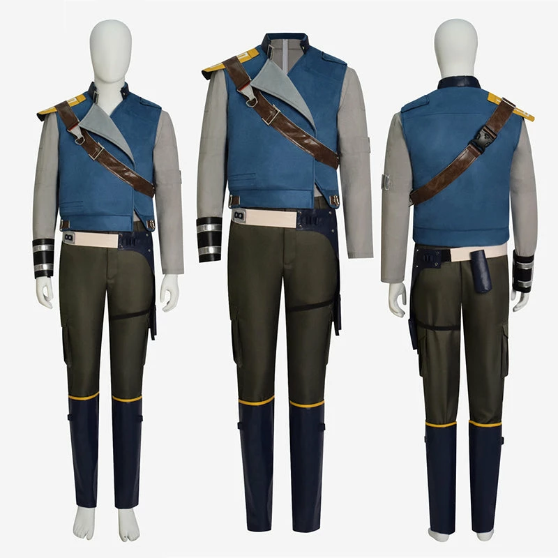 Star Wars Jedi: Survivor Cosplay Cal Kestis Costume Leather Vest Full Set Halloween Suit 1 Star Wars Jedi: Survivor Cosplay Cal Kestis Costume Leather Vest Full Set Halloween Suit