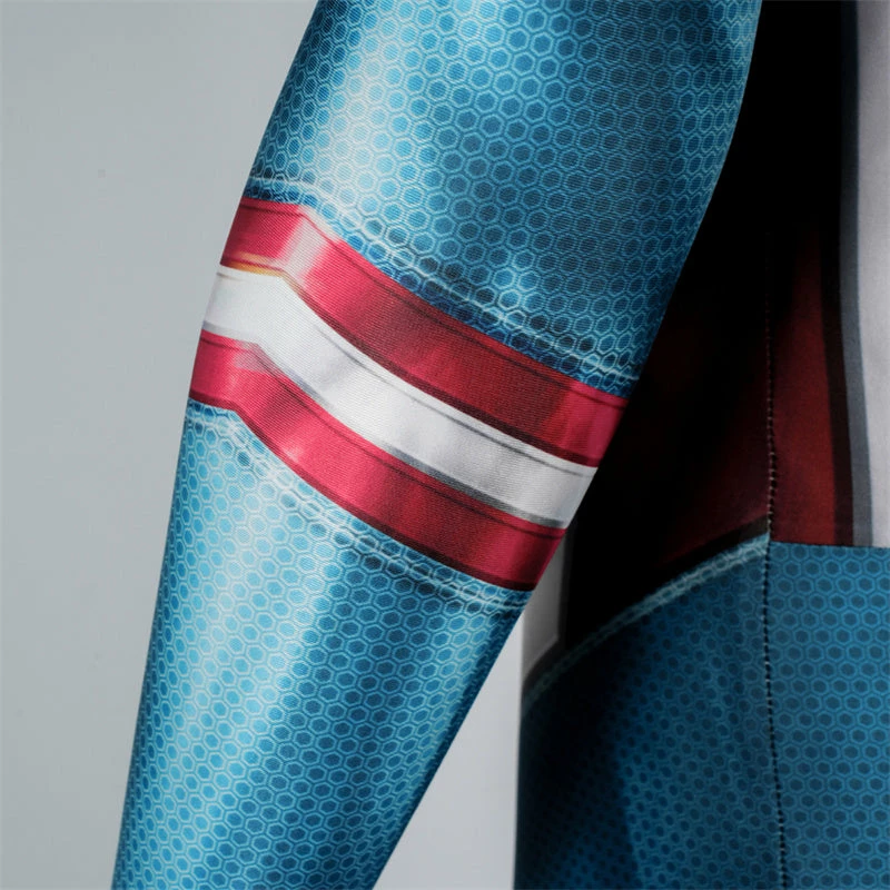 Miles Morales Captain America Spider-Man Cosplay Costume Superhero Spidey Jumpsuit 14 Miles Morales Captain America Spider-Man Cosplay Costume Superhero Spidey Jumpsuit - Image 14