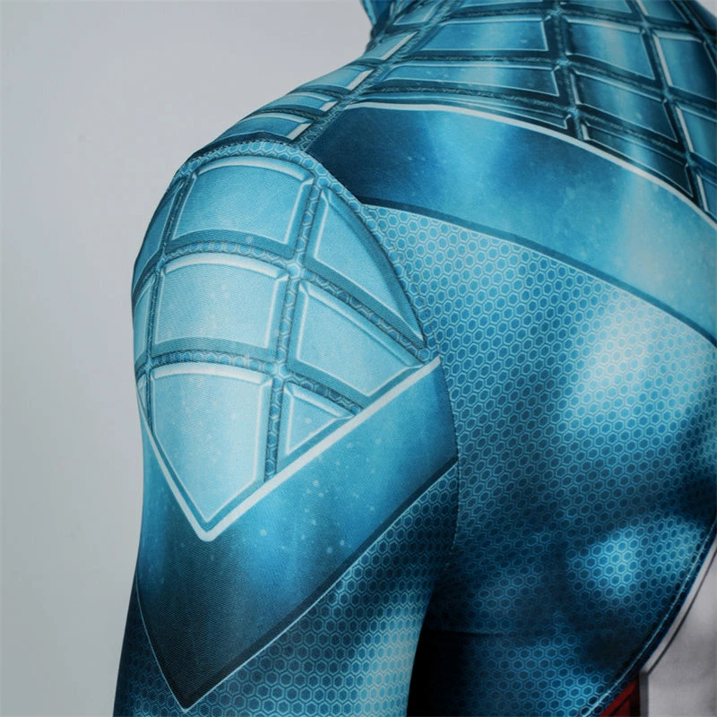 Miles Morales Captain America Spider-Man Cosplay Costume Superhero Spidey Jumpsuit 8 Miles Morales Captain America Spider-Man Cosplay Costume Superhero Spidey Jumpsuit - Image 8