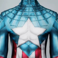 Miles Morales Captain America Spider-Man Cosplay Costume Superhero Spidey Jumpsuit 24 Miles Morales Captain America Spider-Man Cosplay Costume Superhero Spidey Jumpsuit -cosplay Sales Shop captain america spider man suit 4