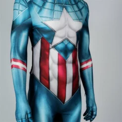 Miles Morales Captain America Spider-Man Cosplay Costume Superhero Spidey Jumpsuit 21 Miles Morales Captain America Spider-Man Cosplay Costume Superhero Spidey Jumpsuit -cosplay Sales Shop captain america spider man suit 7