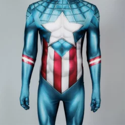 Miles Morales Captain America Spider-Man Cosplay Costume Superhero Spidey Jumpsuit 25 Miles Morales Captain America Spider-Man Cosplay Costume Superhero Spidey Jumpsuit -cosplay Sales Shop captain america spider man suit 8