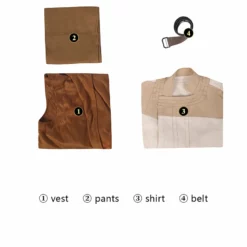 Star Wars Cassian Jeron Andor Cosplay Costume Andor Season 1 Shirt Jacket Halloween Outift -cosplay Sales Shop cassian andor cosplay 4