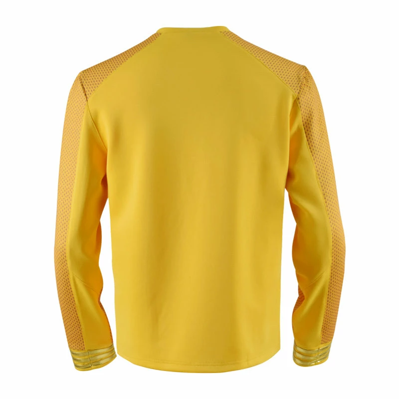 Star Trek: Strange New Worlds Captain Christopher Pike Cosplay Costume Yellow Uniform Shirt 2 Star Trek: Strange New Worlds Captain Christopher Pike Cosplay Costume Yellow Uniform Shirt - Image 2