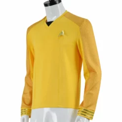 Star Trek: Strange New Worlds Captain Christopher Pike Cosplay Costume Yellow Uniform Shirt 10 Star Trek: Strange New Worlds Captain Christopher Pike Cosplay Costume Yellow Uniform Shirt -cosplay Sales Shop christopher pike uniform 3