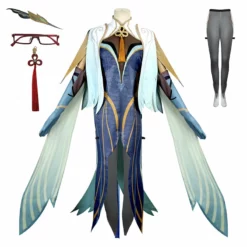 Genshin Impact Cloud Retainer Cosplay Costume Lantern Rite NPC Dress Halloween Party Suit