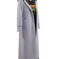 Doctor Who 13th Doctor Long Trench Coat Grey Halloween Cosplay Costume -cosplay Sales Shop doctor who costume 10