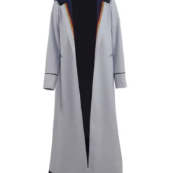 Doctor Who 13th Doctor Long Trench Coat Grey Halloween Cosplay Costume -cosplay Sales Shop doctor who costume 3