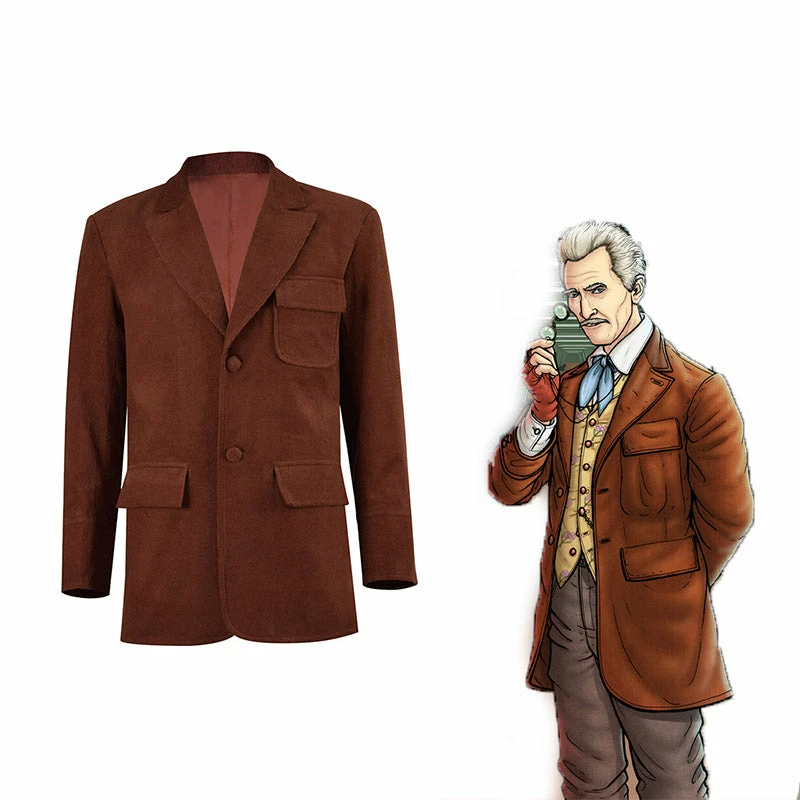 Doctor Who Cosplay Dr. Who And The Daleks Costume Red Coat 1 Doctor Who Cosplay Dr. Who And The Daleks Costume Red Coat