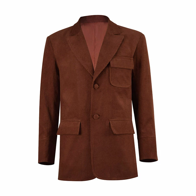 Doctor Who Cosplay Dr. Who And The Daleks Costume Red Coat 2 Doctor Who Cosplay Dr. Who And The Daleks Costume Red Coat - Image 2