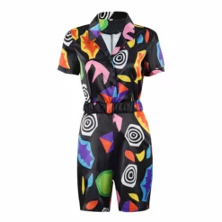 Stranger Things Season 4 Eleven Cosplay Costume Women Printed Shirt Shorts