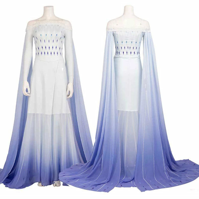Frozen 2 Elsa Costume White Dress Cosplay Costume For Adults 1 Frozen 2 Elsa Costume White Dress Cosplay Costume For Adults