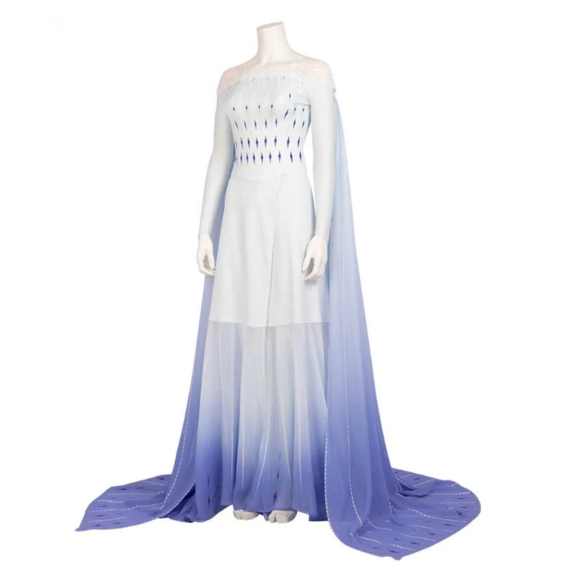 Frozen 2 Elsa Costume White Dress Cosplay Costume For Adults 2 Frozen 2 Elsa Costume White Dress Cosplay Costume For Adults - Image 2