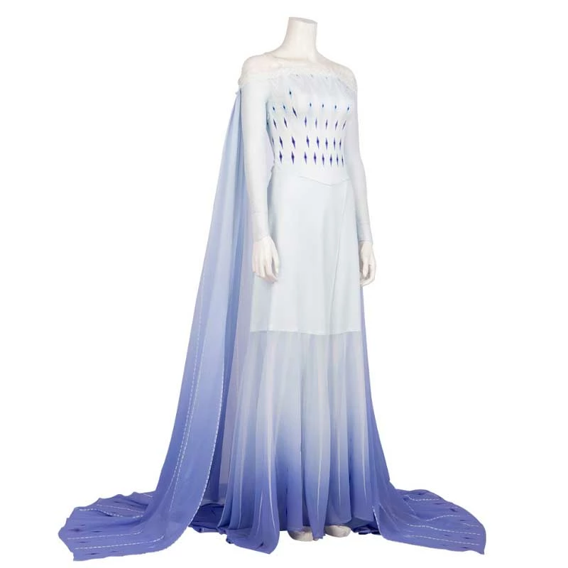 Frozen 2 Elsa Costume White Dress Cosplay Costume For Adults 4 Frozen 2 Elsa Costume White Dress Cosplay Costume For Adults - Image 4