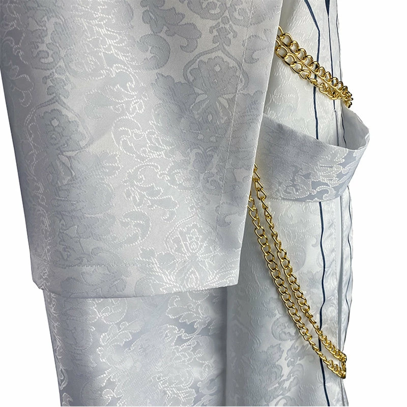 Genshin Impact Fatui Harbingers Cosplay Costumes Anime Japanese Suit Cloak Tartaglia Scarf 9 Genshin Impact Fatui Harbingers Cosplay Costumes Anime Japanese Suit Cloak Tartaglia Scarf - Image 9