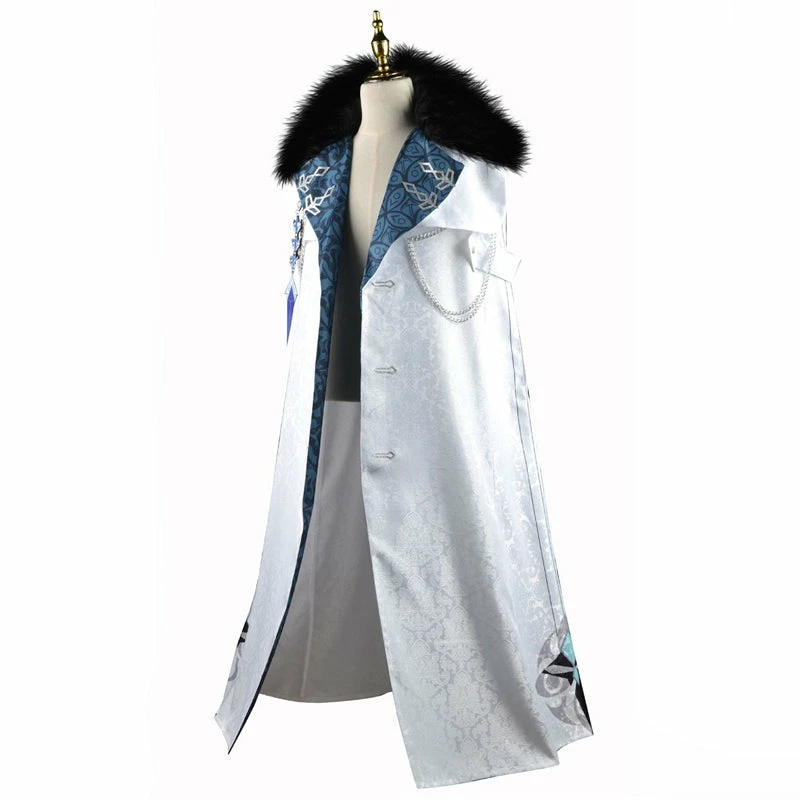 Genshin Impact Fatui Harbingers Cosplay Costumes Anime Japanese Suit Cloak Tartaglia Scarf 11 Genshin Impact Fatui Harbingers Cosplay Costumes Anime Japanese Suit Cloak Tartaglia Scarf - Image 11