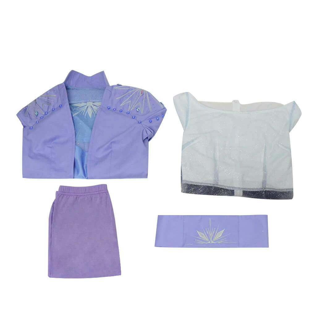 ACcosplay Frozen 2 Queen Elsa Dress Cosplay Costume Halloween 2019 12 ACcosplay Frozen 2 Queen Elsa Dress Cosplay Costume Halloween 2019 - Image 12