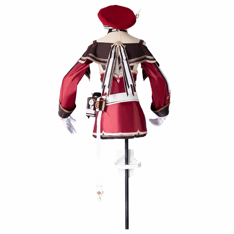 Genshin Impact Charlotte Cosplay Costume Game Fontaine Reporter Uniform Halloween Party Outfit 5 Genshin Impact Charlotte Cosplay Costume Game Fontaine Reporter Uniform Halloween Party Outfit - Image 5