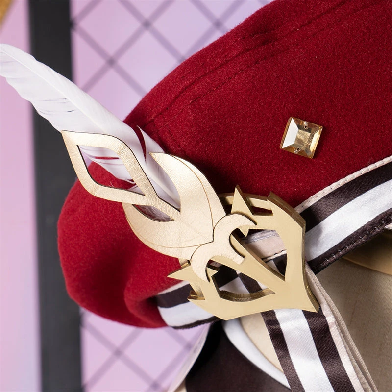 Genshin Impact Charlotte Cosplay Costume Game Fontaine Reporter Uniform Halloween Party Outfit 7 Genshin Impact Charlotte Cosplay Costume Game Fontaine Reporter Uniform Halloween Party Outfit - Image 7