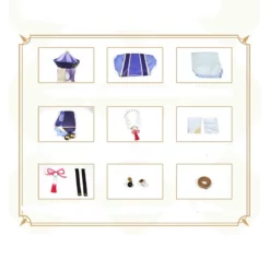 Genshin Impact Cosplay Qiqi Cosplay Costume Deluxe Full Set Zombie Cute Uniform Original Version -cosplay Sales Shop genshin impact qiqi cosplay costume 8