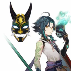 Genshin Impact Xiao Cosplay Costume Xiao Mask Halloween Carnival Prop
