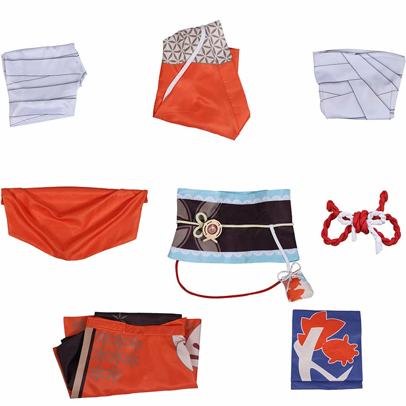 Genshin Impact Yoimiya Cosplay Costume Game Kimono Full Set 6 Genshin Impact Yoimiya Cosplay Costume Game Kimono Full Set - Image 6