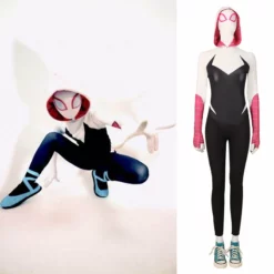 Gwen Stacy Costume Spider-man Across The Spider-Verse Cosplay Spiderman Jumpsuit Super Girl Suit