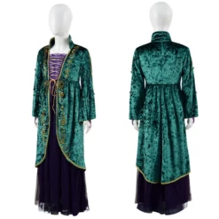 Kids Winifred Sanderson Halloween Dress Suit Hocus Pocus Cosplay Costume Outfit