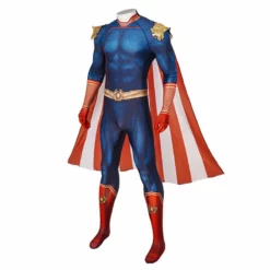 The Boys Season 3 Antony Starr Homelander Cosplay Costume Superhero Jumpsuit Halloween Suit With Cloak -cosplay Sales Shop homelander costumes 3