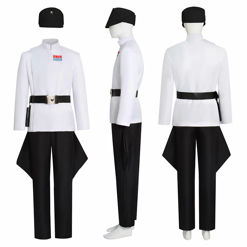 Star Wars Cosplay Imperial Military Uniform Costume Halloween Suit White Version 1 Star Wars Cosplay Imperial Military Uniform Costume Halloween Suit White Version