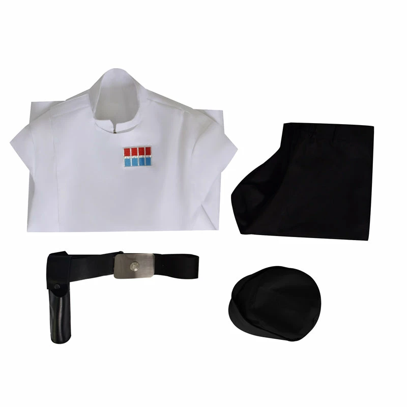 Star Wars Cosplay Imperial Military Uniform Costume Halloween Suit White Version 10 Star Wars Cosplay Imperial Military Uniform Costume Halloween Suit White Version - Image 10