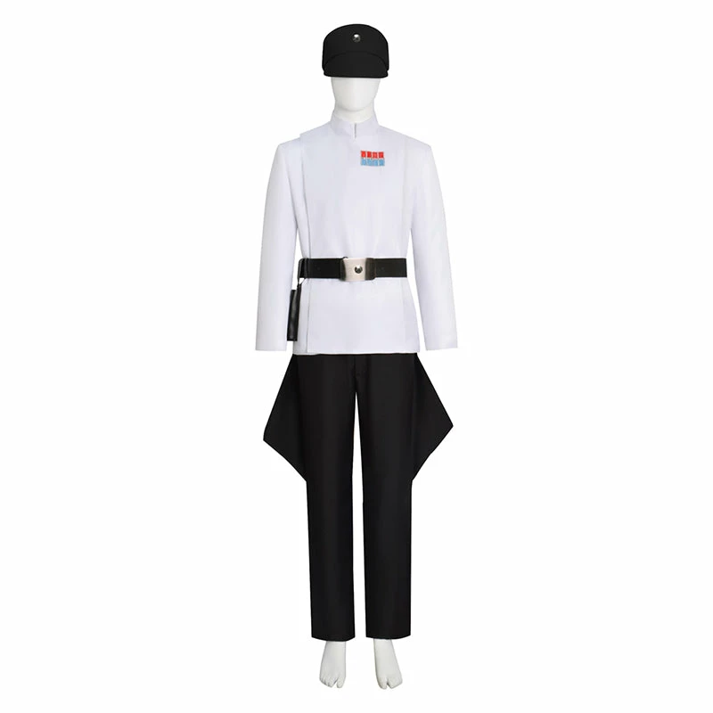 Star Wars Cosplay Imperial Military Uniform Costume Halloween Suit White Version 2 Star Wars Cosplay Imperial Military Uniform Costume Halloween Suit White Version - Image 2