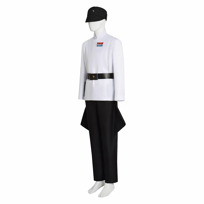 Star Wars Cosplay Imperial Military Uniform Costume Halloween Suit White Version 4 Star Wars Cosplay Imperial Military Uniform Costume Halloween Suit White Version - Image 4