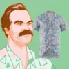 Stranger Things Jim Hopper Costume Hawaiian Shirt Button Down Shirt